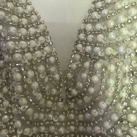 White Formal Dress/wedding Dress - Picture 5 of 8